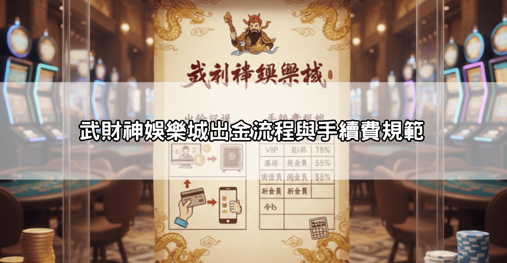 武財神娛樂城出金流程與手續費規範